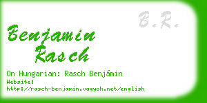 benjamin rasch business card