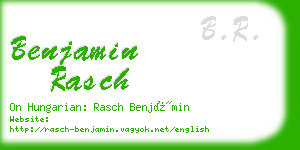 benjamin rasch business card